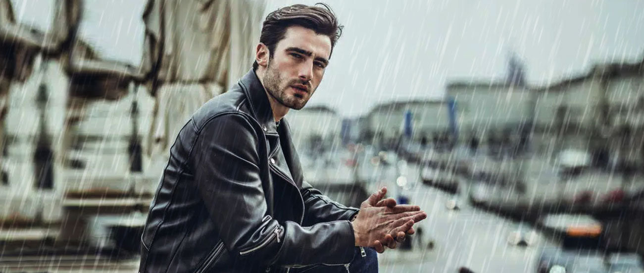 Can You Wear a Leather Jacket in the Rain? Care and Tips – StudioSuits