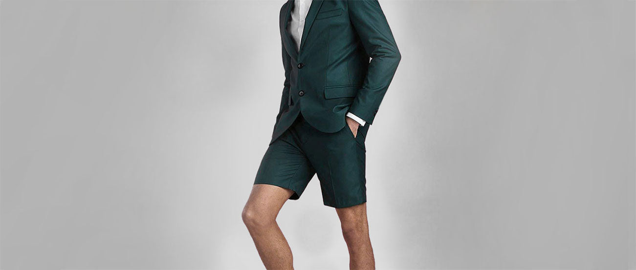 mens dress suit with shorts OppoSuits - Summer Mr. Pink