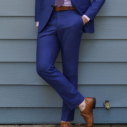 Blue Dress Pants and Trousers | StudioSuits Blue Dress Pants and Trousers | StudioSuits
