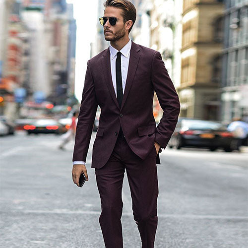 Burgundy and Maroon Suits | StudioSuits Burgundy and Maroon Suits | StudioSuits