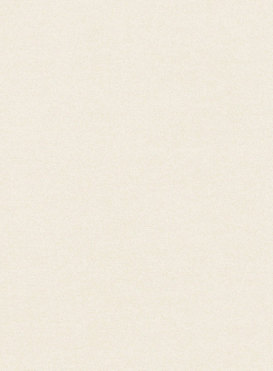 Washed Light Beige Feather Cotton Canvas Stretch Chino Pants - StudioSuits