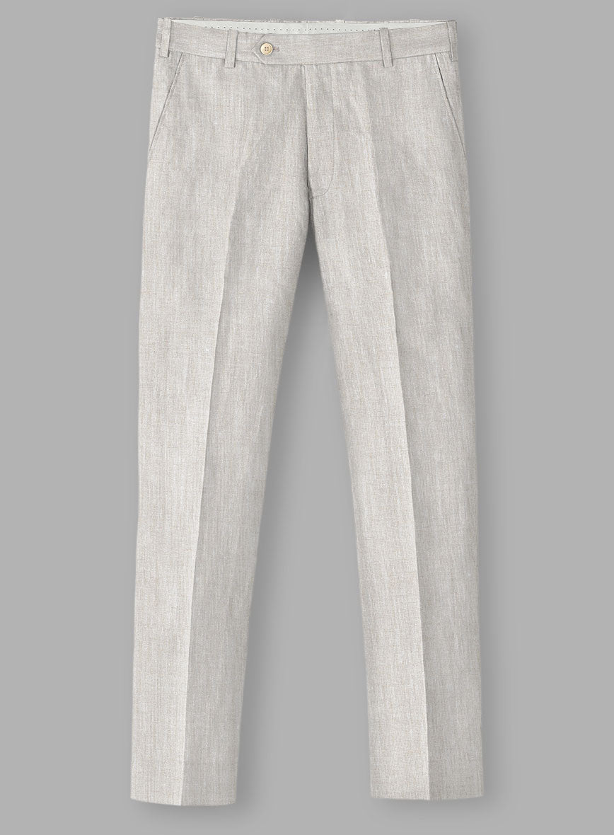 beige dress pants mens Tropical Beige Linen Pants – StudioSuits