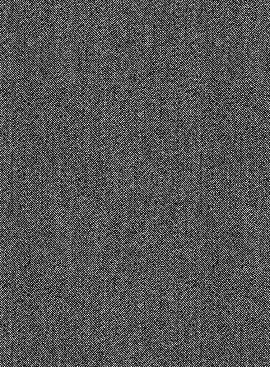 Bristol Gray Herringbone Pants - StudioSuits