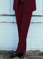 Naples wide Herringbone Mahogany Tweed Suit - StudioSuits