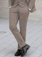 Reda Beltra Brown Checks Wool Suit - StudioSuits