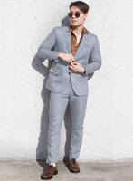 Solbiati Light Blue Seersucker Suit - StudioSuits