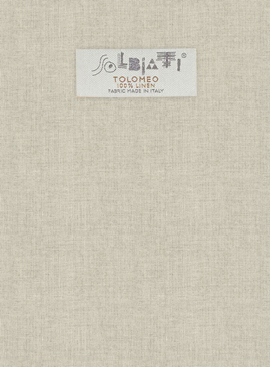 Solbiati Stone Beige Linen Pants - StudioSuits