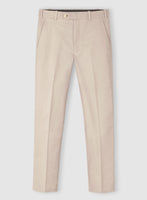 Beige Cotton Power Stretch Chino Suit - StudioSuits