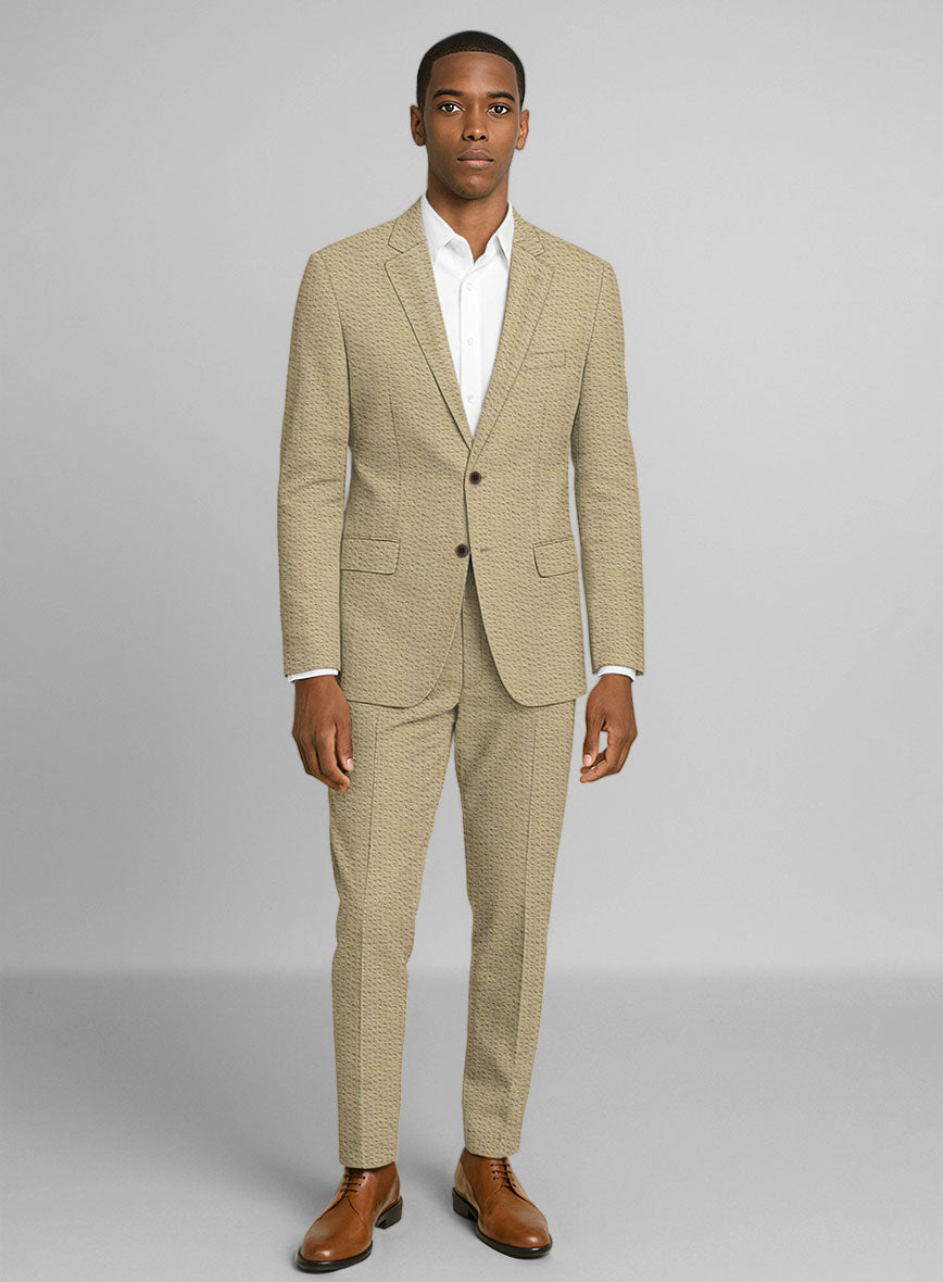Beige Seersucker Suit - StudioSuits