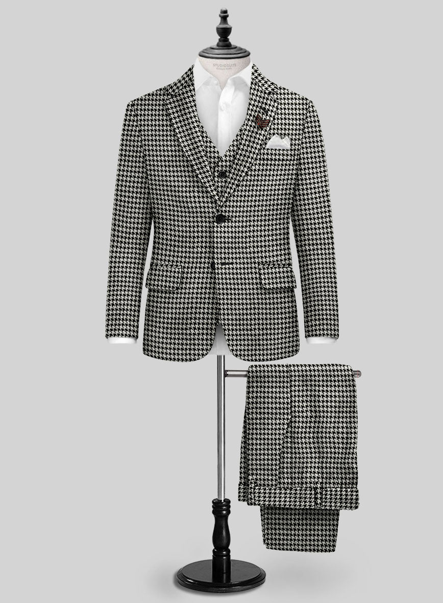 Big Houndstooth BW Tweed Boys Suit – StudioSuits