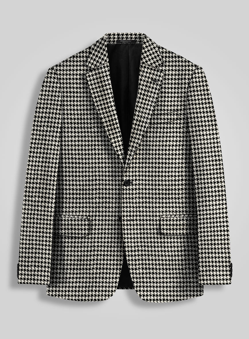Big Houndstooth BW Tweed Jacket – StudioSuits