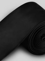 Black Satin Tie - StudioSuits