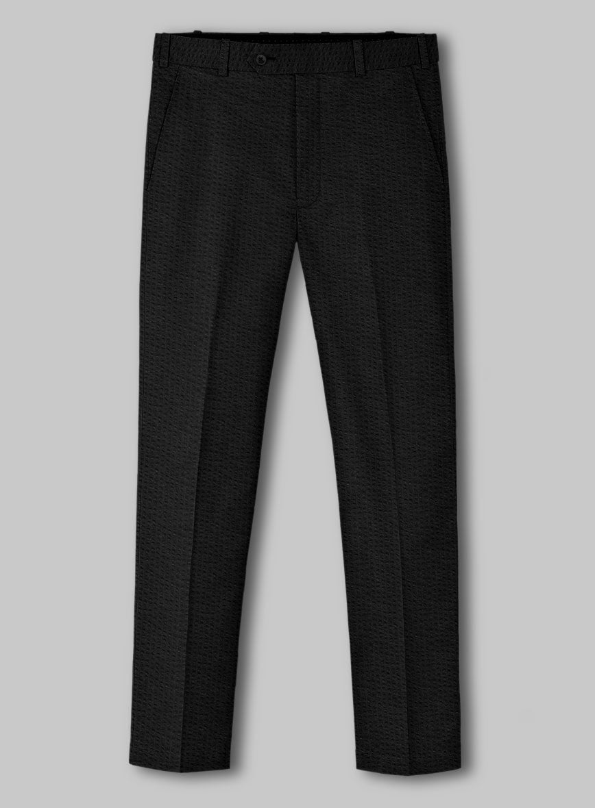Black Seersucker Suit - StudioSuits