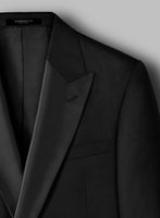 Black Smoking Double Breasted Tuxedo Suit - StudioSuits