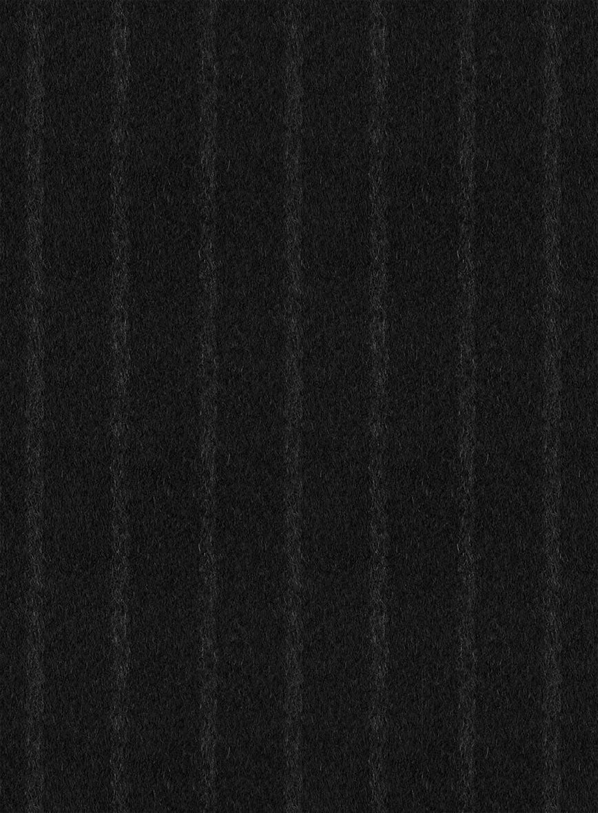 Black Stripe Cashmere Jacket - StudioSuits
