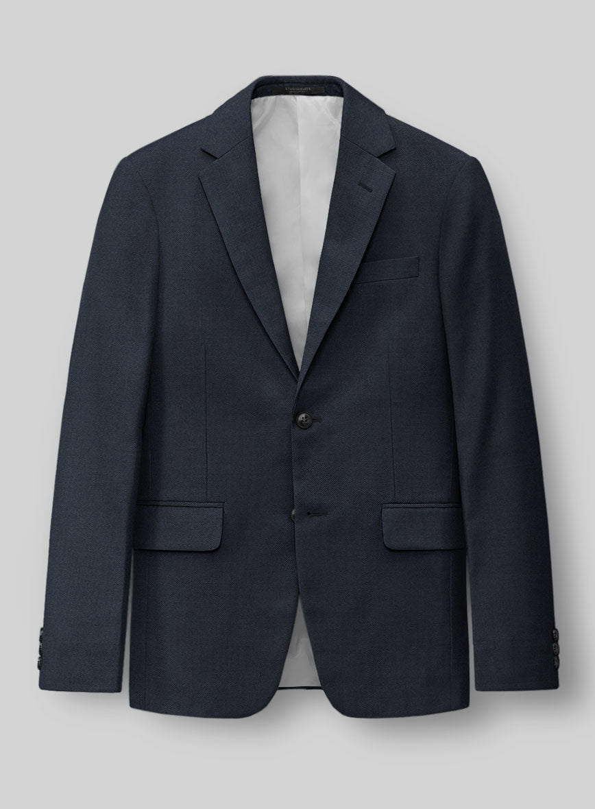 Blue Merino Wool Jacket