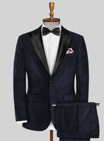 Blue Velvet Tuxedo Suit - StudioSuits