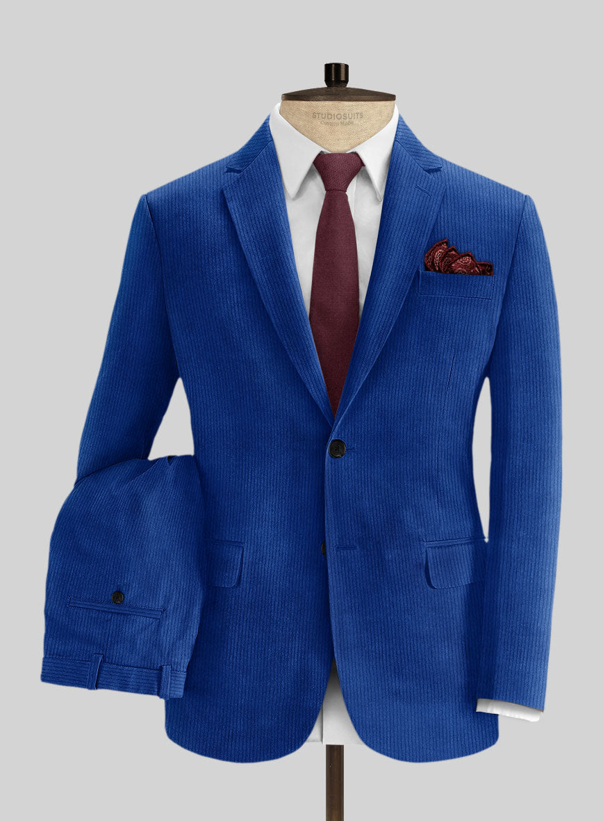 Bright Blue Corduroy Suit – StudioSuits