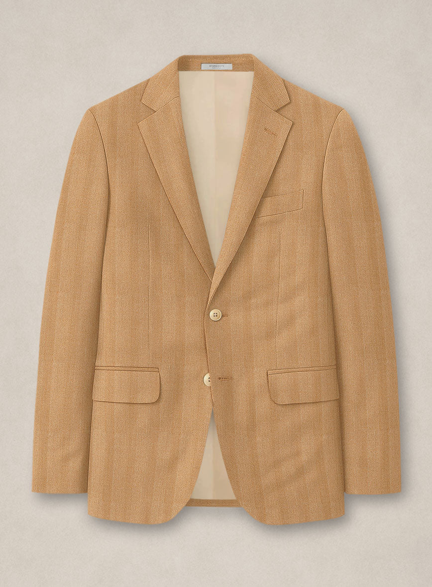 Bristol Camel Herringbone Suit - StudioSuits