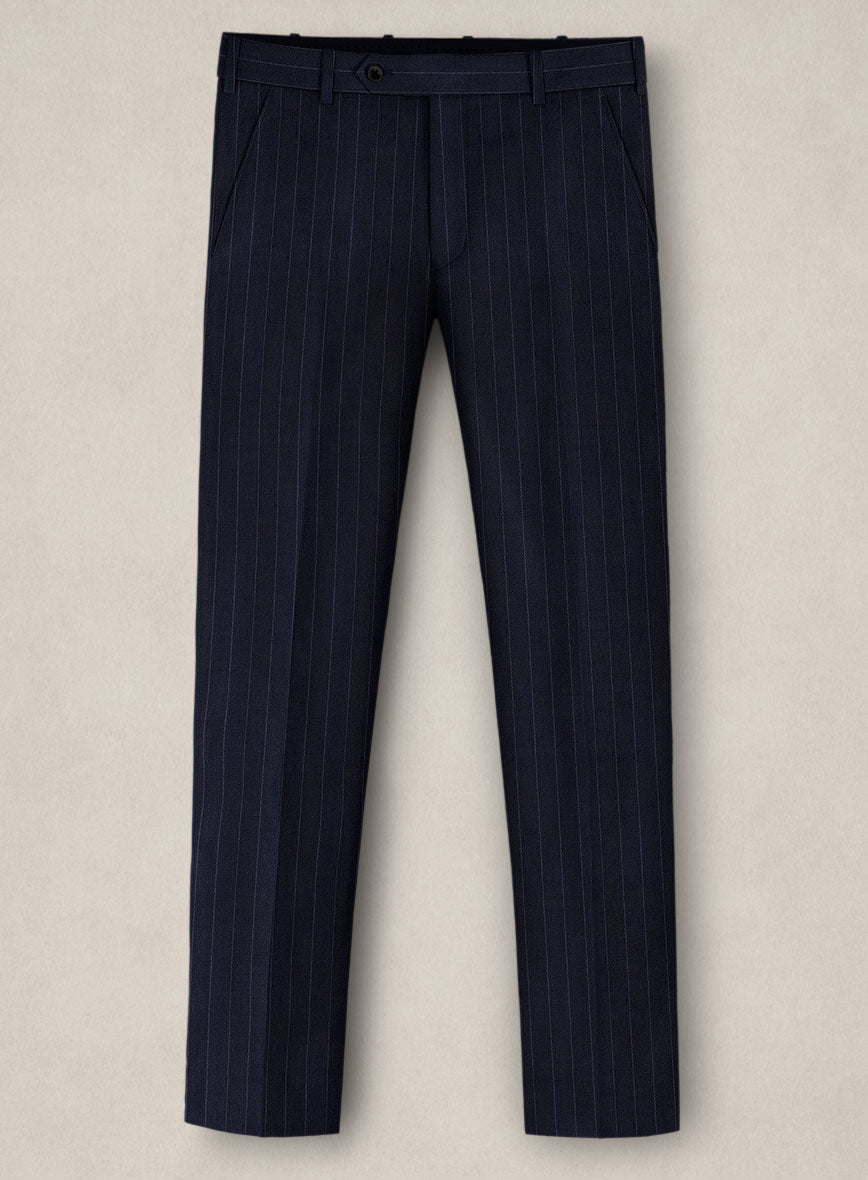 Bristol Navy Pinstripe Pants - StudioSuits