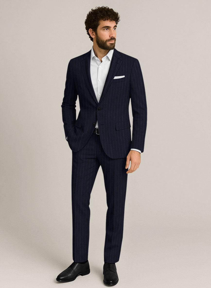 Bristol Navy Pinstripe Suit - StudioSuits