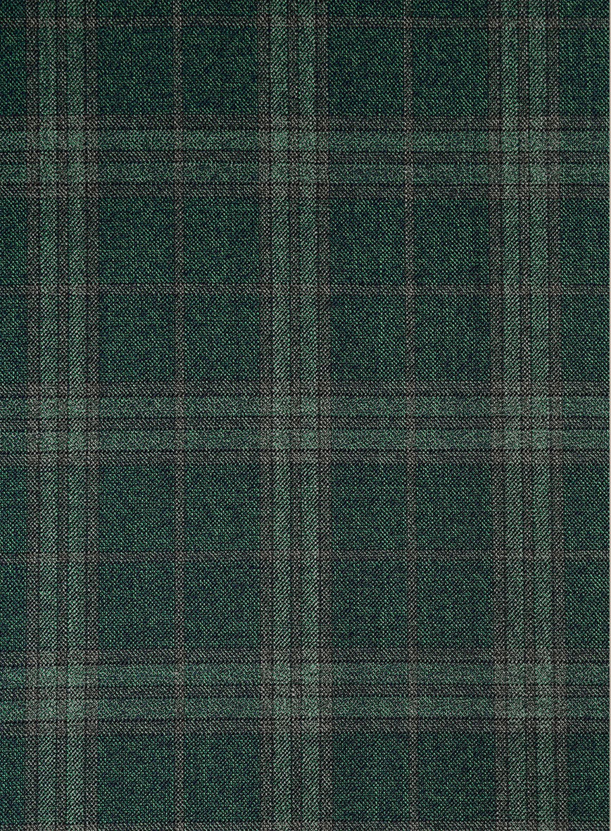 Bristol Pino Green Check Pants - StudioSuits