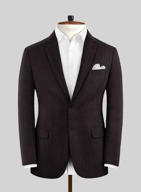 Brown Pinstripe Suit - StudioSuits