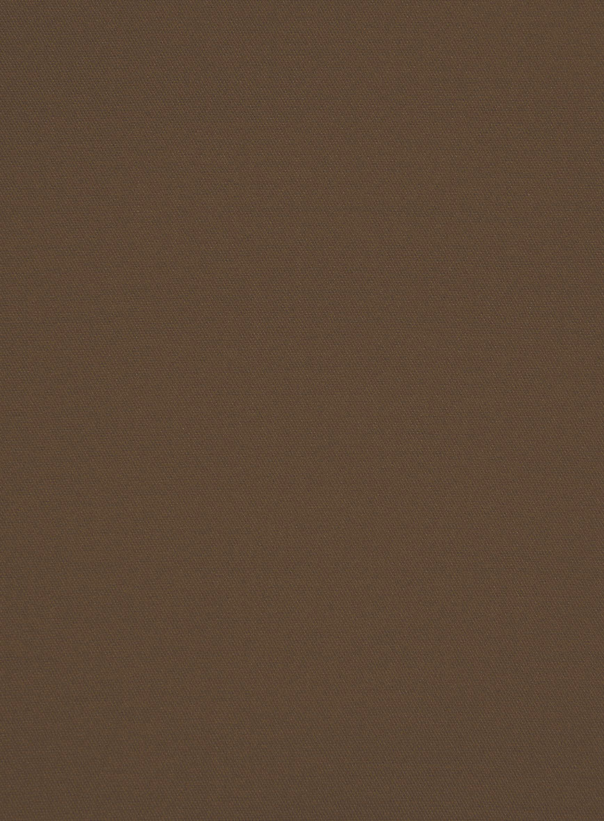 Brown Stretch Chino Shorts - StudioSuits