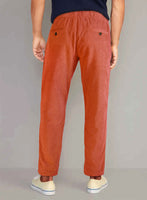 Easy Pants Burnt Orange Corduroy - StudioSuits