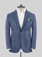 Caccioppoli Sun Dream Angres Dusk Blue Wool Suit - StudioSuits