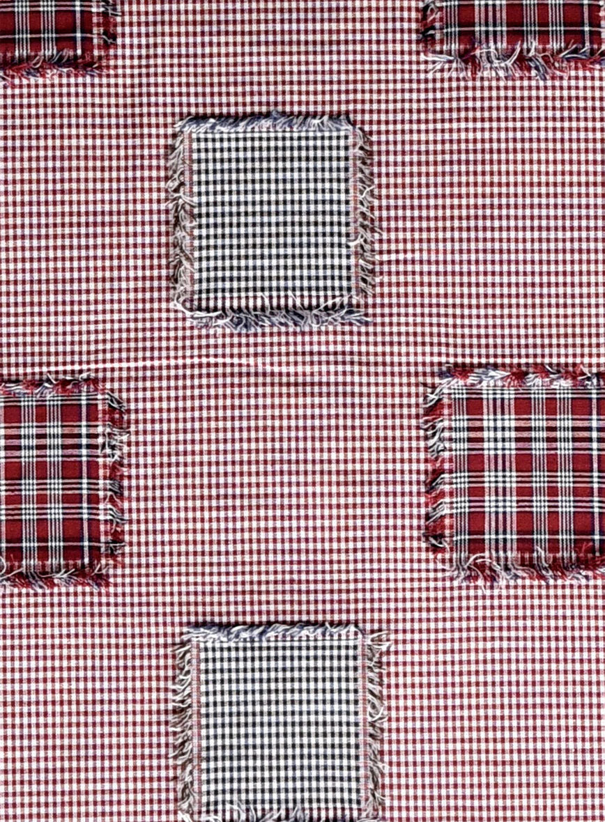 Cherrywood Check Patchwork Cotton Shirt - StudioSuits