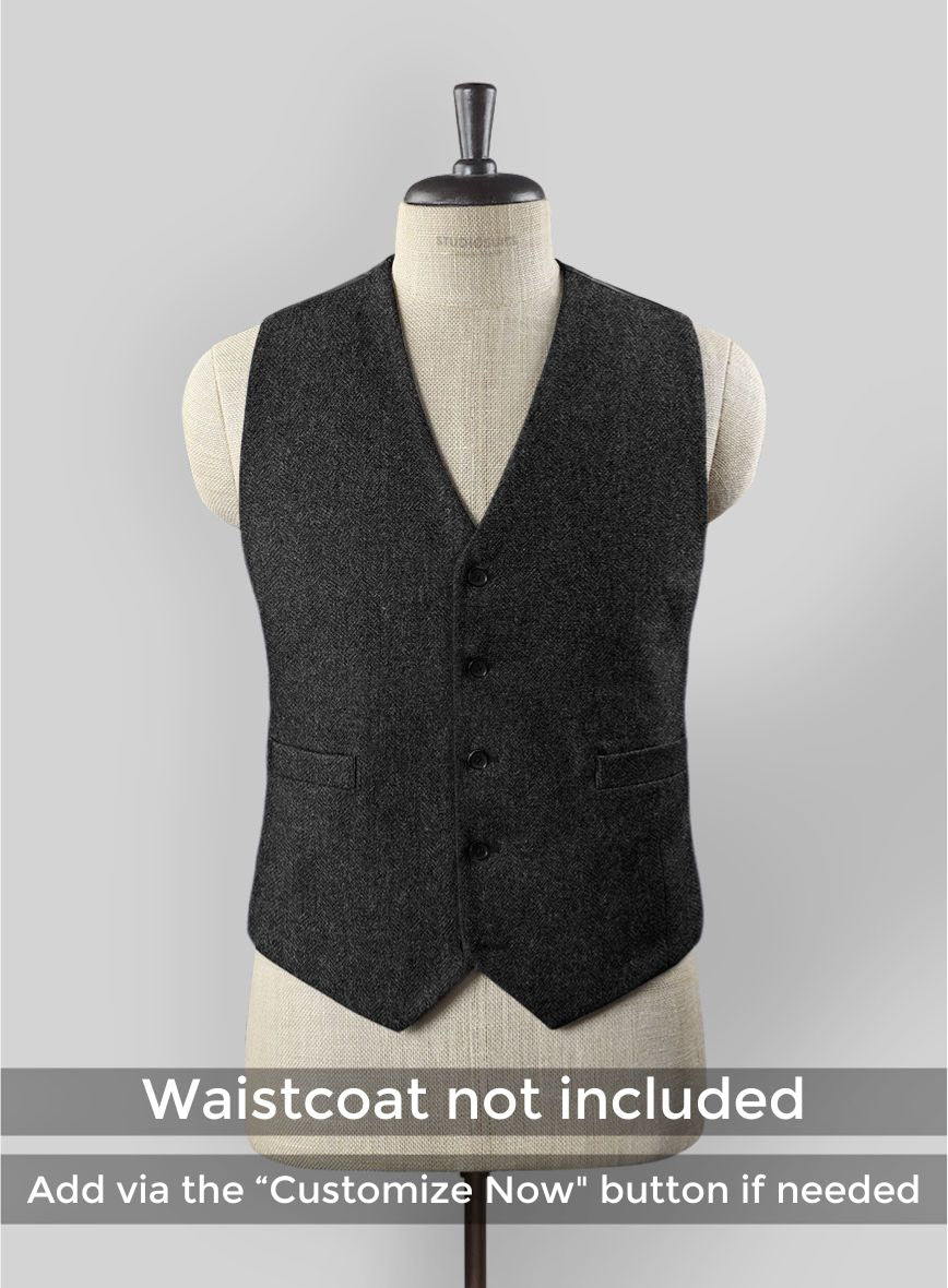 Peaky Blinders Suit - Thomas Shelby - Charcoal Tweed - StudioSuits