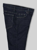 Dark Indigo Stretch Denim Jeans - StudioSuits