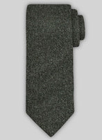 Tweed Tie - Dark Olive Flecks Donegal - StudioSuits