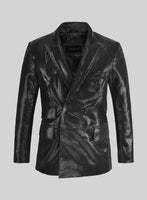 Double Breasted Leather Suit - StudioSuits