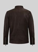 Dune Drifter Brown Biker Leather Jacket - StudioSuits