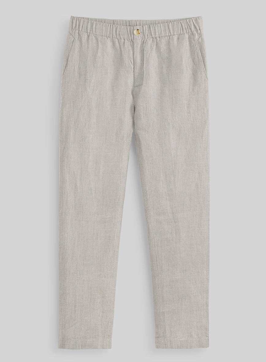 Easy Pants Barn Beige Linen - StudioSuits