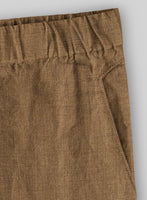 Easy Pants Sepia Brown Linen - StudioSuits