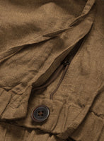 Easy Pants Sepia Brown Linen - StudioSuits