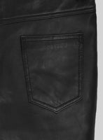 Esoteric Zipper Leather Jeans - StudioSuits