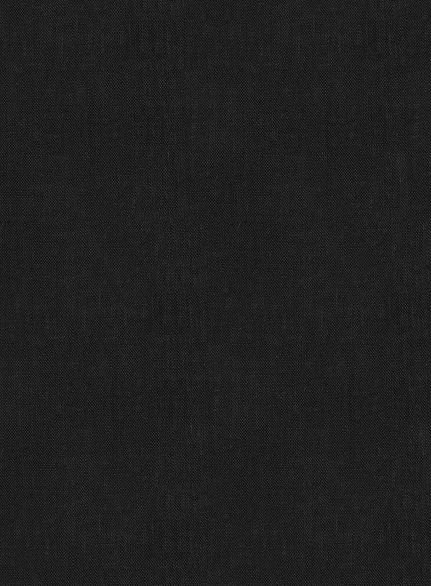 European Black Linen Shirt - StudioSuits