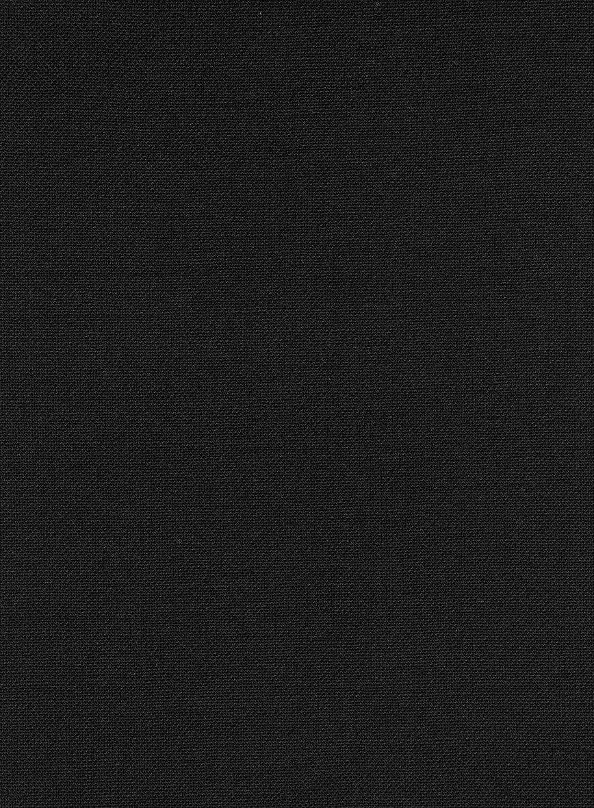 Fresco Black Wool Suit - StudioSuits