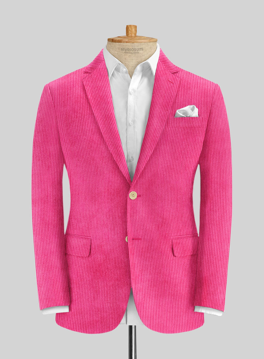 Fusica Pink Corduroy Suit - StudioSuits