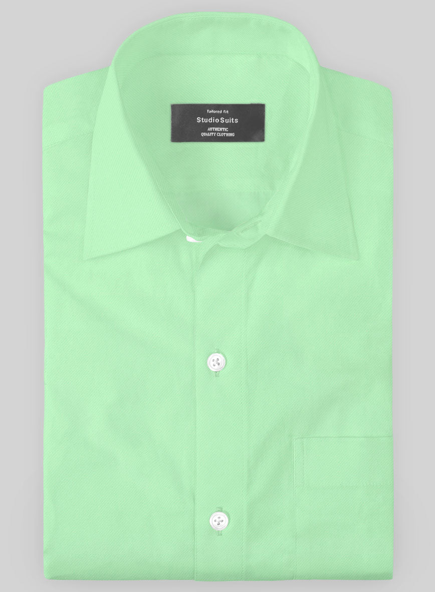Giza Mint Green Cotton Shirt – StudioSuits