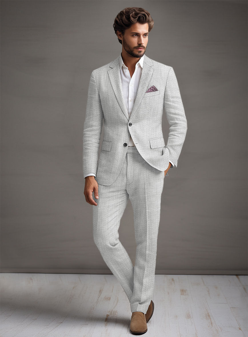 Gray Seersucker Suit – StudioSuits