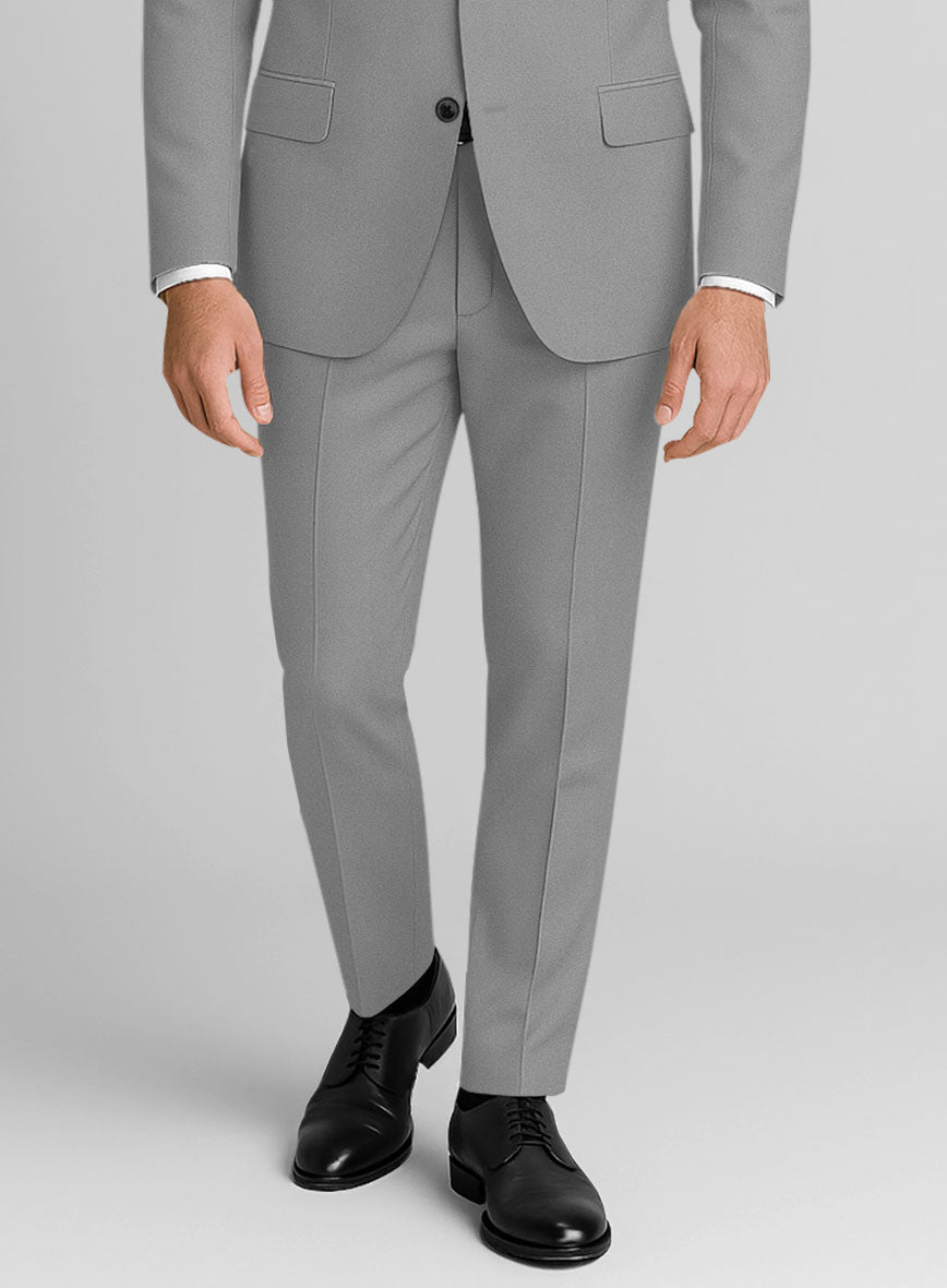 Gray Stretch Chino Pants - StudioSuits