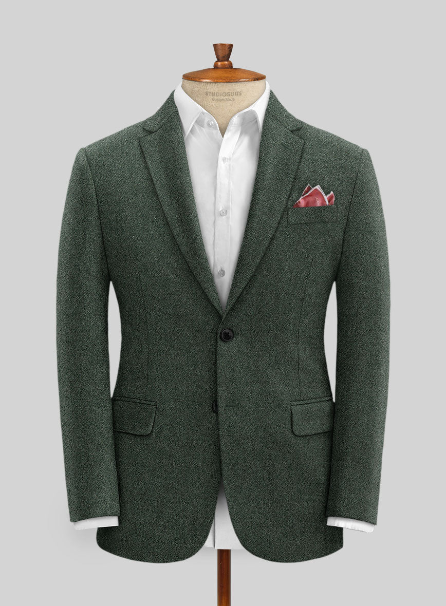 Green Heavy Tweed Suit - StudioSuits