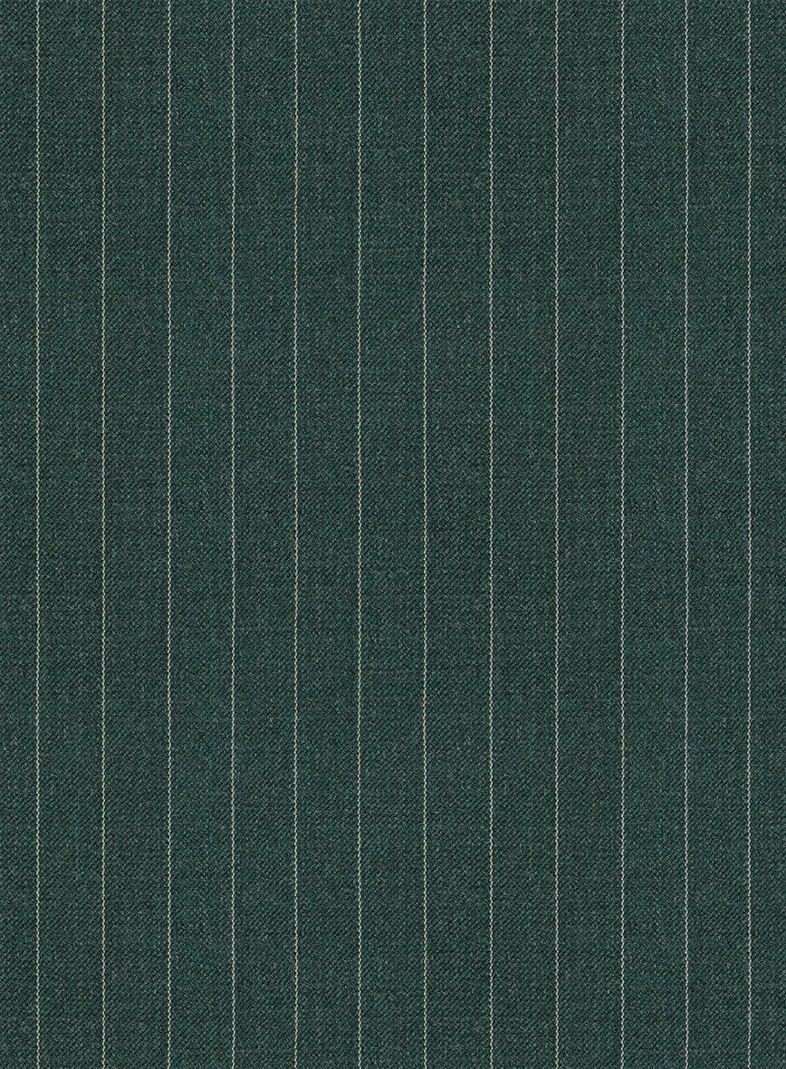 Green Pinstripe Suit - StudioSuits
