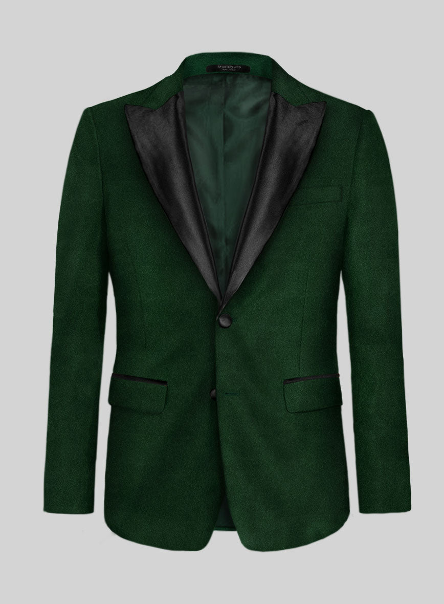 Green Velvet Tuxedo Jacket  StudioSuits