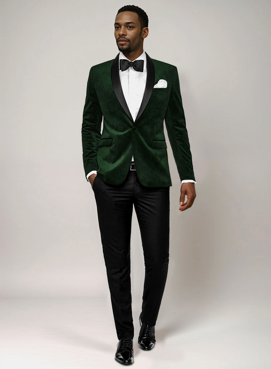 Green Velvet Tuxedo Suit StudioSuits Green Velvet Tuxedo Suit StudioSuits